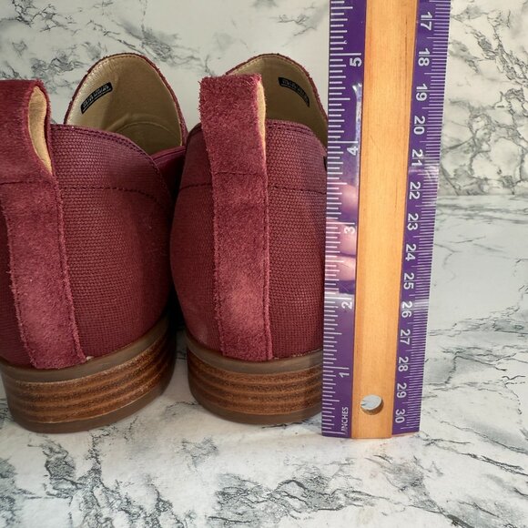 Spenco Women 11 Wolf Ridge Shoe Ankle Slip On Suede Maroon Comfort Casual Heel - Picture 5 of 8
